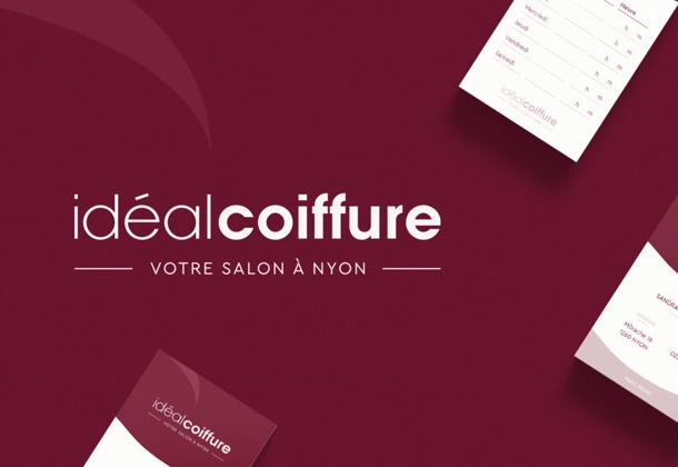 Brand Identity for Idéal Coiffure from Nyon, Switzerland