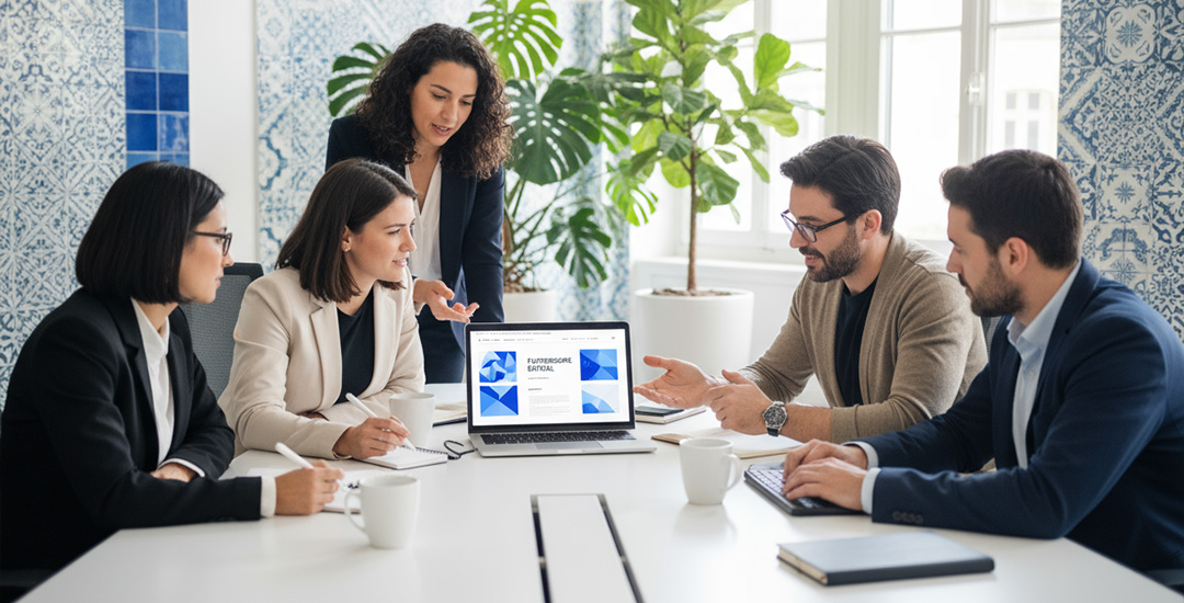 Criação de sites profissionais para empresas por uma equipa profissional da agência de marketing digital Wechase, em Portugal