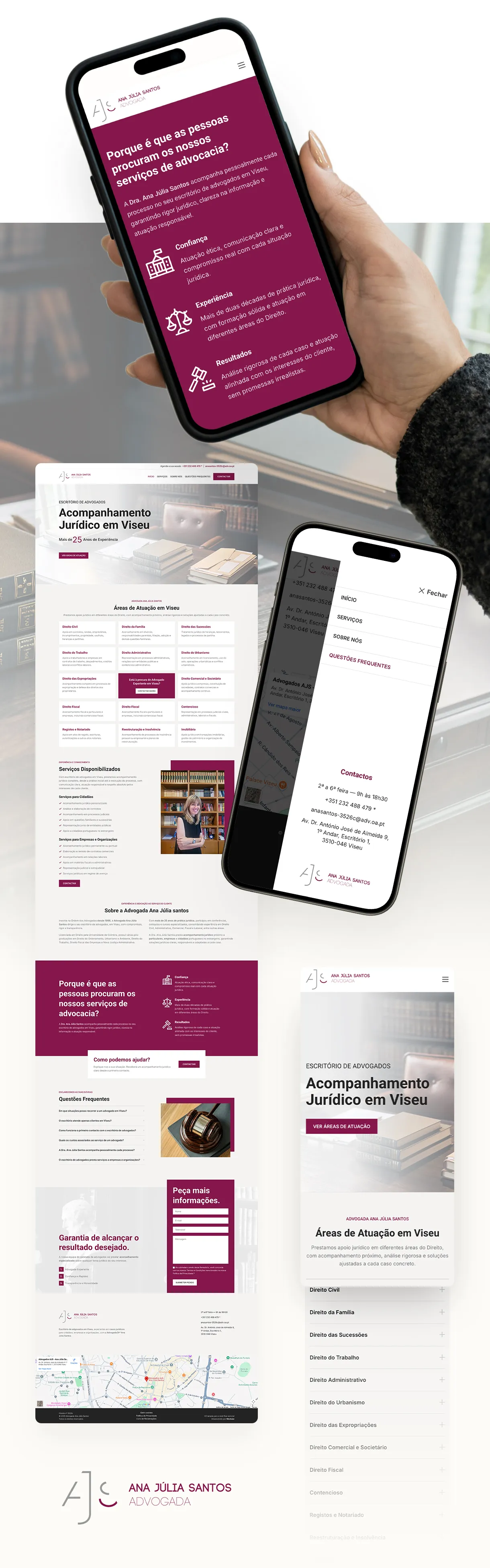 Desenvolvimento e criação de site para advogados em Viseu e Portugal.